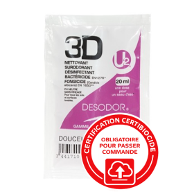 3d - detergent surodorant desinfectant parfum au choix - 250 doses de 20ml