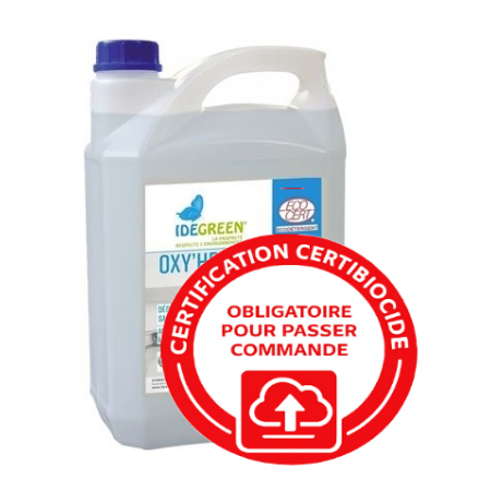 Désinfectant de surface - sans rinçage - anti-odeurs - Déterquat Oxy'Health - bidon de 5L