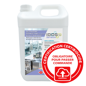 Nettoyant dégraissant désinfectant toute normes - IDOS DSP - bidon 5L