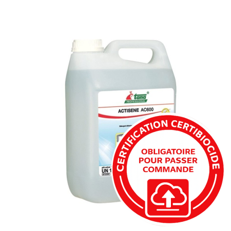 Détartrant désinfectant homologue - ACTISENE AC600 - bidon de 5L