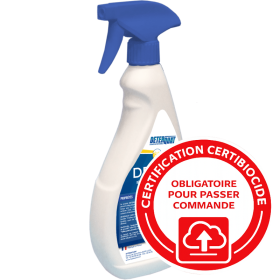 Dégraissant désinfectant contact alimentaire PAE - DETERQUAT DDM - flacon de 750ml