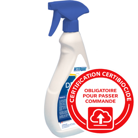 Dégraissant désinfectant contact alimentaire PAE - DETERQUAT DDM - flacon de 750ml