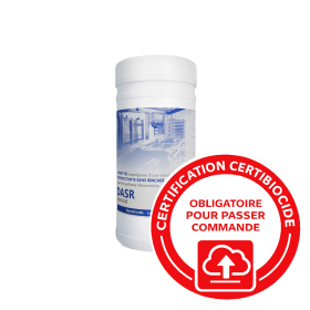 Lingette désinfectante SR homologuée agro-alimentaire - boite de 200 lingettes