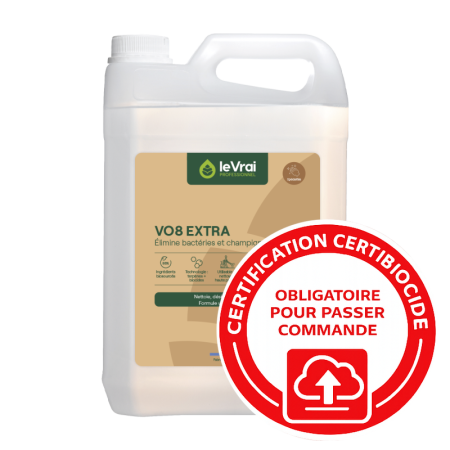 VO8 extra - désinfectant matériels et locaux à ordures homologue - bidon 5L