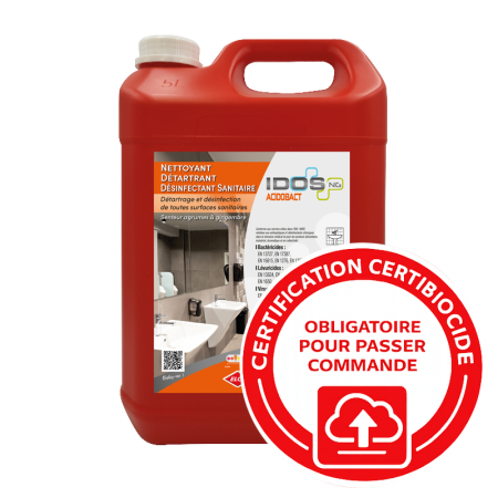 Nettoyant détartrant désinfectant floral - IDOS ACIDOBACT - bidon 5L