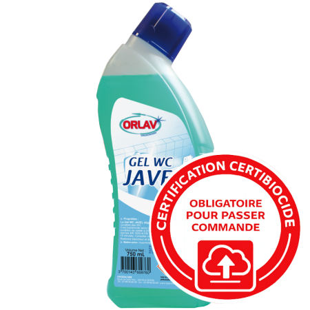 Gel WC désinfectant javélisé - flacon canard 750ml