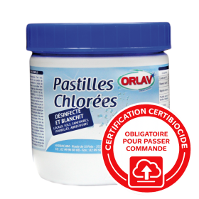 Chlore en pastilles - pot de 500g