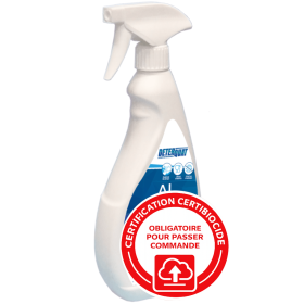 Nettoyant désinfectant toutes surfaces sans rinçage DETERQUAT AL - flacon de 750ml