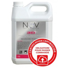 3d - detergent desodorisant desinfectant parfum au choix - bidon de 5l