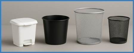Pour corbeilles et petites poubelles
