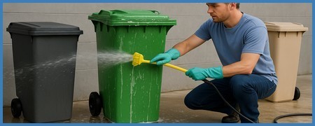 Le nettoyage des poubelles