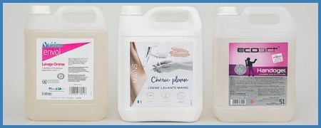 Savon en bidons