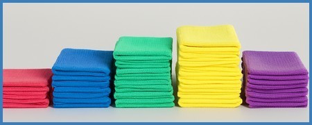 Les lavettes microfibres