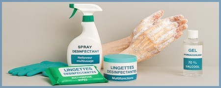Laver et désinfecter les mains